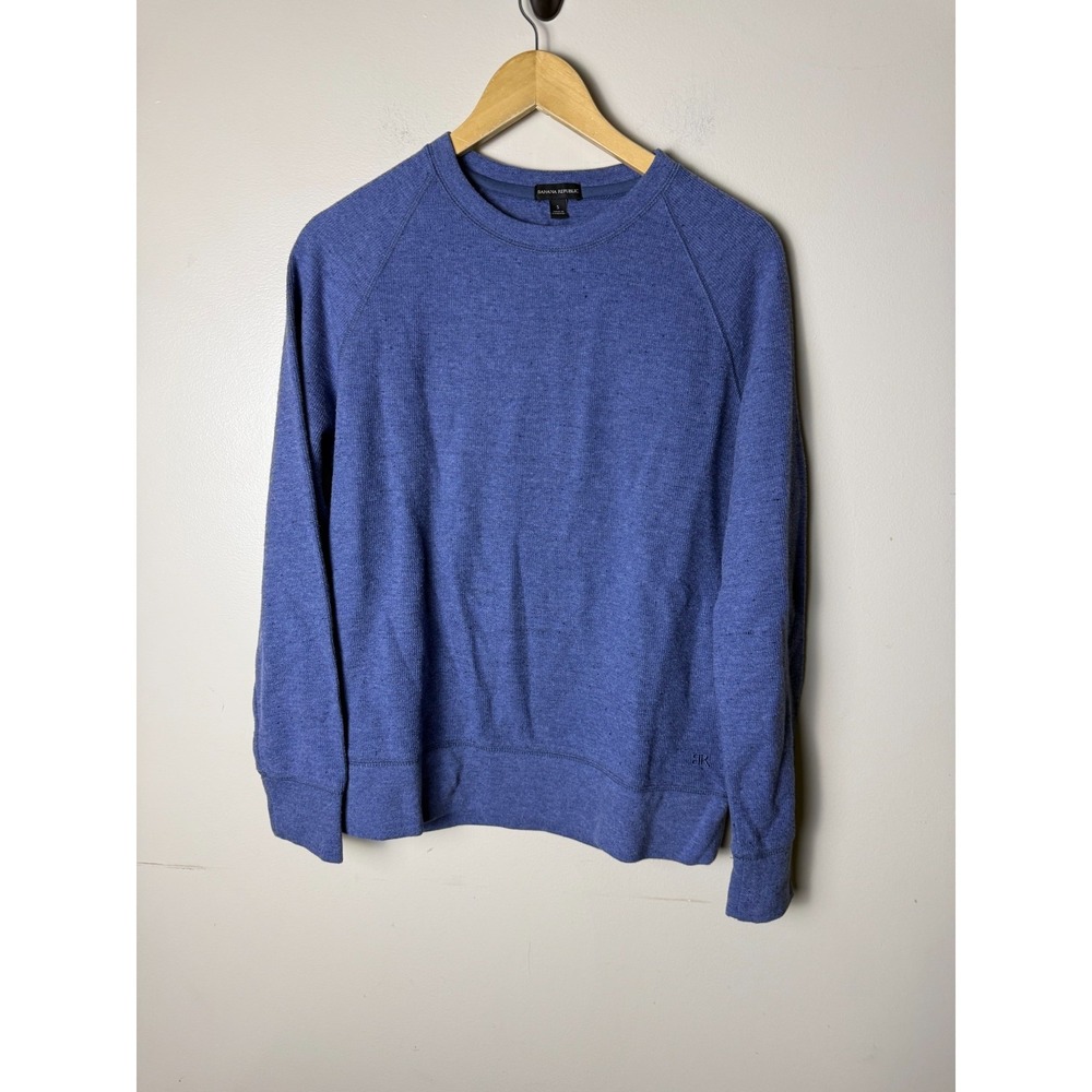 Banana Republic Pullover Crewneck Mens S Blue Casual Preppy